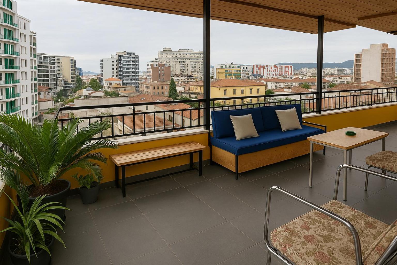 Cozy Big Apartment With Balcony Tirana Extérieur photo